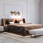 Спот Escada 10177/3A E14*40W Black/Chrome/Wood