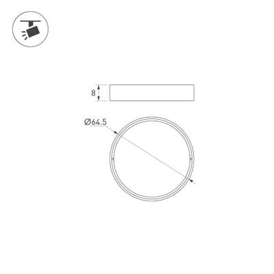 Светофильтр LGD-ARTIFACT-COLORFUL-FIX-ZOOM-R65 (BK-PK) (Arlight, Металл)