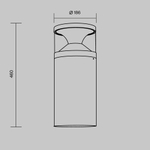 Ландшафтный светильник Пиро / Pyro 3000К 21Вт IP65, O496FL-L21B3K1. TM Maytoni