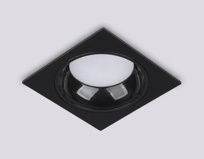 Светильник встраиваемый TN52342 SBK/GBK черный песок/черный глянец GX53 max 12W 115*115*25