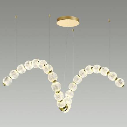 5008/92L L-VISION ODL23 595 золотой/прозрачный/металл/акрил Люстра LED 92W 4000K 4600Лм CRYSTAL