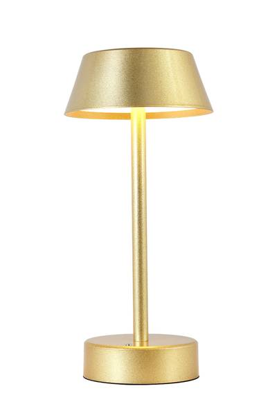 Аккумуляторная настольная лампа Crystal Lux SANTA LG1 GOLD 3662/501
