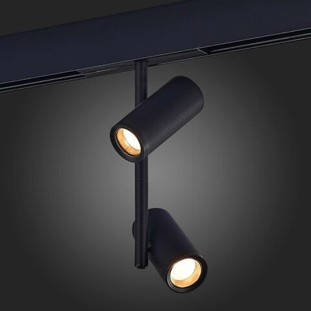 ST808.446.16 Магнитный трековый светильник Черный LED 1*16W 4000K 1 200Lm Ra&gt;90 36° IP20 D45xH240 48VV
