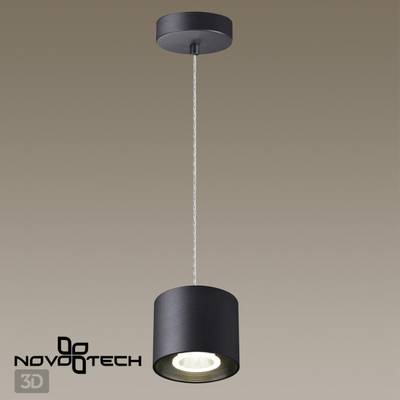 358794 OVER NT21 217 черный Светильник накладной светодиодный, длина провода 2м IP20 LED 15W 4000K 1600Лм 110-265V BIND