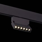 ST362.436.06 Магнитный трековый светильник Черный LED 1*6W 3000K 532Lm Ra&gt;80 36° IP20 L120xW22xH134 48V