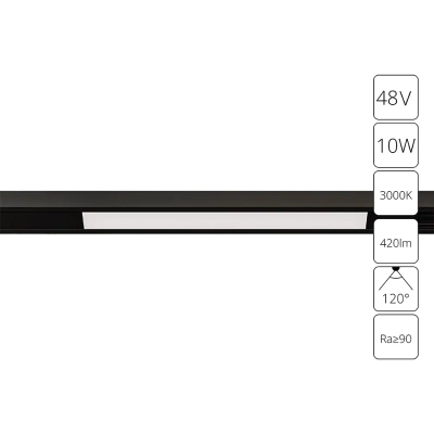 Магнитный трековый светильник Arte Lamp OPTIMA A7283PL-1BK, LED