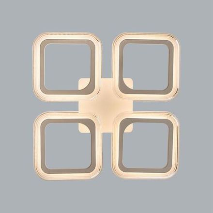 8026/42CL LEDIO LN24 белый/белый, металл/акрил Потолочный светильник с ПДУ LED 42W 3000-6000К 220V KVADRO