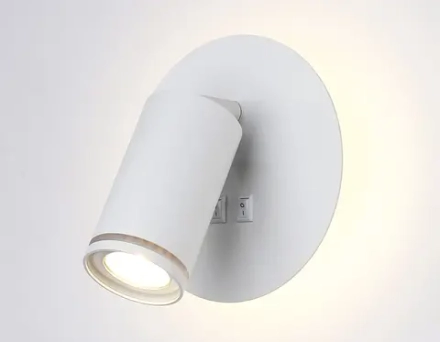 Светильник светодиодный настенный с выключателем FW2462 WH белый LED 4200K 7W D145*150