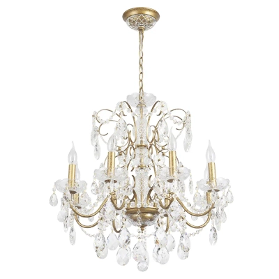 Люстра Crystal Lux ODELIS SP8 GOLD 2571/308