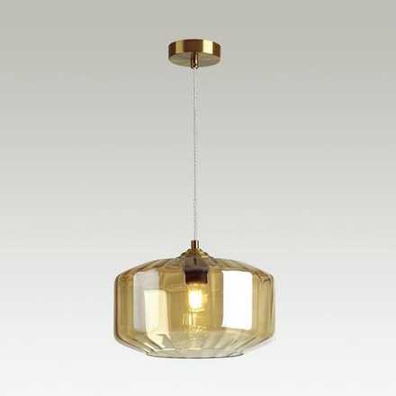 4747/1 PENDANT ODL21 487 янтарный/бронзовый Подвес E27 60W BINGA