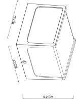 Уличный настенный светильник Arte Lamp LANCIA A6418AL-1BK, 1хLED