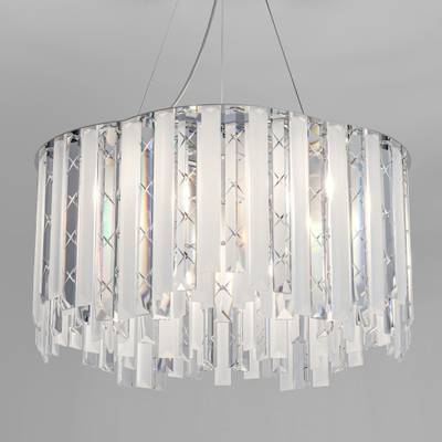 Умный подвесной светильник с хрусталем 101011/6 хром