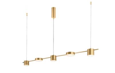 Светильник подвесной Crystal Lux TRISTAN SP5 L1200 GOLD 3691/205