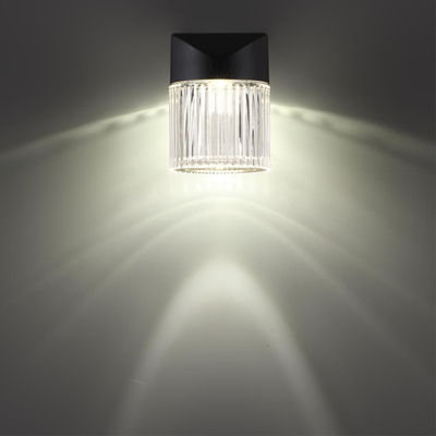 359291 STREET NT24 000 черный Светильник ландшафтный настенный IP65 LED 7W 4000K 175-265V ESTIMA