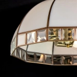 Citilux Шербург-1 CL440132 Люстра витражная подвесная Бронза
