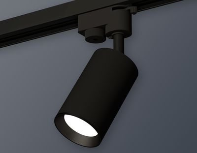 Комплект трекового светильника XT6323003 SBK/PBK черный песок/черный полированный MR16 GU5.3 (A2521, C6323, N6103)