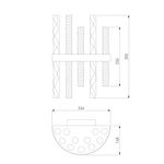 Настенный светильник 367/2 никель, E14х2