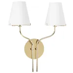 758622 Бра DIAFANO 2х40W G9 ЗОЛОТО/БЕЛЫЙ Lightstar