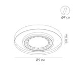 Точечный встраиваемый светильник Arte Lamp CURSA A2166PL-1BK, 1хGU10