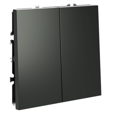 VLS020506 Перекрестный переключатель встраиваемый VOLTUM S70 двухклавишный 10А, (титан). (ТМ Maytoni)