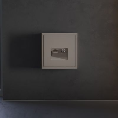 VLS002714 Накладка для розетки TV+RJ45 кат. 6, S70 (капучино). (ТМ Maytoni)