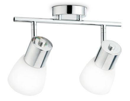 Настенно-потолочный спот TR3963/2 CH/FR хром/белый матовый E27*2 max 40W 200*105*200