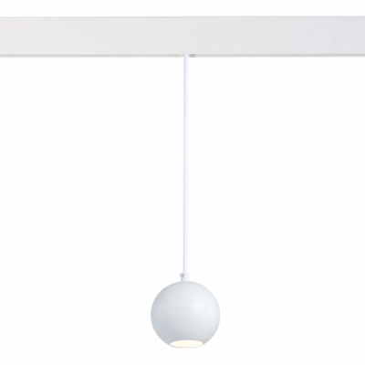 ST354.543.12 Магнитный трековый светильник подвесной белый LED 1*12W 4000K 750Lm Ra>80 36° IP20 D100xH92 48V