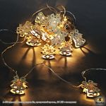 A-408 гирлянда светодиодная 5м, прозрачный провод, 20 LED с насадками