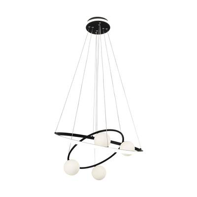 Подвесная люстра Orbium 4183-6P, 4*G9LED*10W+ LED*70W + LED*20W, 4050LM, 3000-6000K. ТМ F-Promo