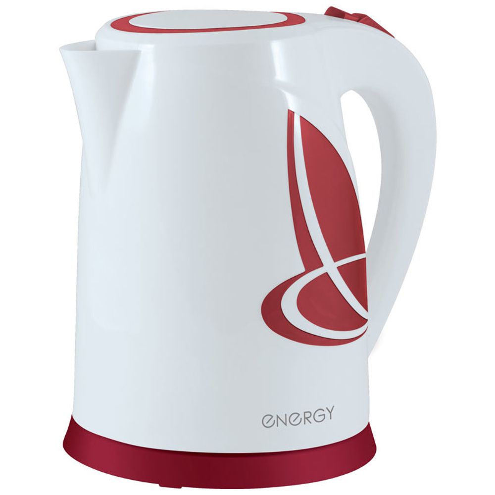 Чайник ENERGY E-211 (1,8 л диск)  бело-красный