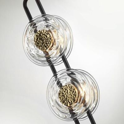 5407/23FL MODERN ODL_EX24 101 черный/золотой/металл/стекло Торшер LED 23W 3000K 1940Лм MAGNET