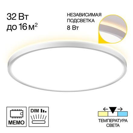 Citilux NORMA CL748400 LED Светильник с подсветкой Белый
