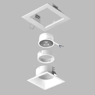D51606WMOD Светильник DOMINO QUADRO под LED модуль/лампу МR16 (214516+214506+214006)