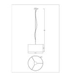 Подвесная люстра Arte Lamp COPPA A4095SP-3GY, 3хE27