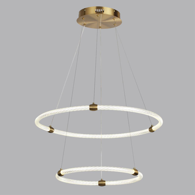 8010/50L LEDIO LN25 золото/прозрачный металл/акрилл Подвесной светильник LED 50W 220V 4000K TWINKLE