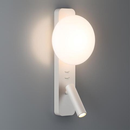 7049/5WL HIGHTECH ODL25 473 металл/акрил белый Настенный светильник IP20 LED 1*5W + 1*3W ALBERGO