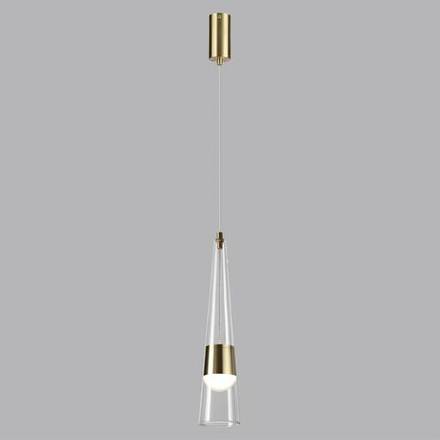 5043/12L L-VISION ODL24 301 глянц.золото/прозрачный/металл/стекло Подвес LED 12W 3000K 1334Лм LUMP