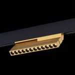 ST805.236.12 Магнитный трековый светильник Золотистый LED 1*12W 3000K 450Lm Ra&gt;90 36° IP20 L220xW22xH117 48VV