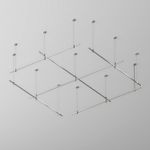 Шинопровод 2 м Flarity платина, TRX154-112PT. TM Maytoni
