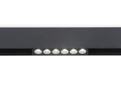 Светильник светодиодный для шинопровода Magnetic GL4019 BK черный IP20 6W 4200K 48V 24° 115*22*45
