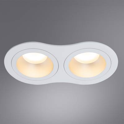 Точечный встраиваемый светильник Arte Lamp ALKES A2161PL-2WH, 2хGU10