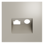 VLS002703 Накладка для розетки TV+RJ45 кат. 6, S70 (кашемир). (ТМ Maytoni)