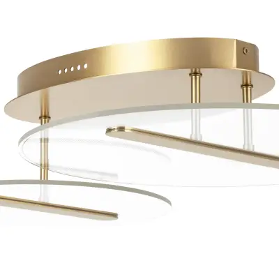 738053 Люстра ACRILE 33W LED 2691LM 120G ЗОЛОТО 3000K Lightstar