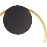 08433,36-19 Бра Эрин латунь/черный d25 Led 16W (4000K)