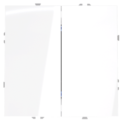 VLS020501 Перекрестный переключатель встраиваемый VOLTUM S70 двухклавишный 10А, (белый глянцевый). (ТМ Maytoni)