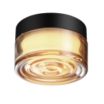 7158/6CL HIGHTECH ODL26 493 светильник черный/янтарный/стекло/поликарбонат IP65 LED 6W 410Лм 2200/2700/3000K 120° 220-240V RONDA