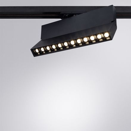 Трековый светильник Arte Lamp FLASH A4573PL-1BK, 1хLED