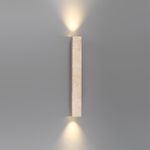 6625/10WL HIGHTECH ODL25 231 Настенный св-к Up Down металл/камень/бежевый IP20 10W CRI&gt;90 3000K 220V TRAVERTINO