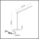 7101/12TL HIGHTECH ODL25 249 Настольный светильник поворотн на 350° акрил/металл IP20 LED 3000K 220-240V FODEN