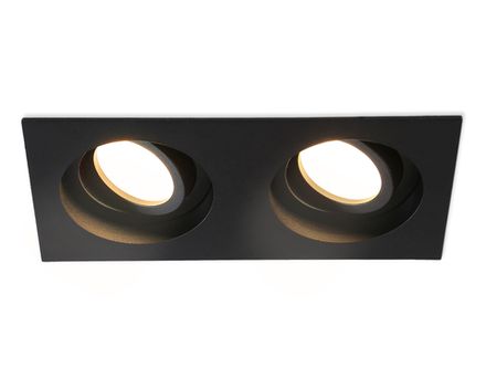 Светильник встраиваемый TN102760/2 BK черный IP20 GU5.3/2 200*100*32